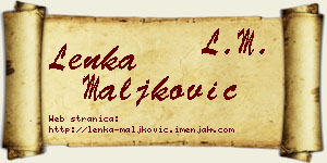 Lenka Maljković vizit kartica